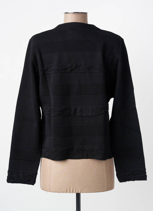 Vestă cu mâneci lungi elasticitate negru EDWIGE femme