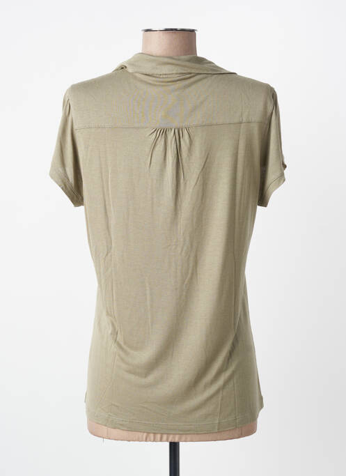 Polo elasticitate mâneci scurte verde MASSANA femme