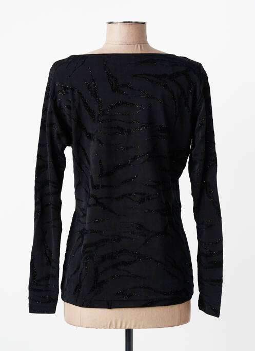 Top elasticitate mâneci lungi negru ENTRACTE femme