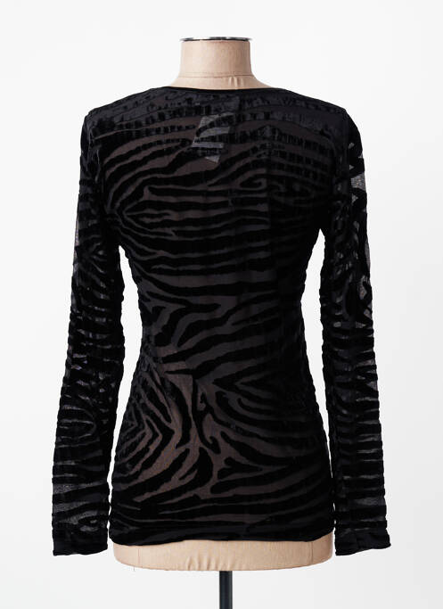 Top elasticitate mâneci lungi negru ENTRACTE femme