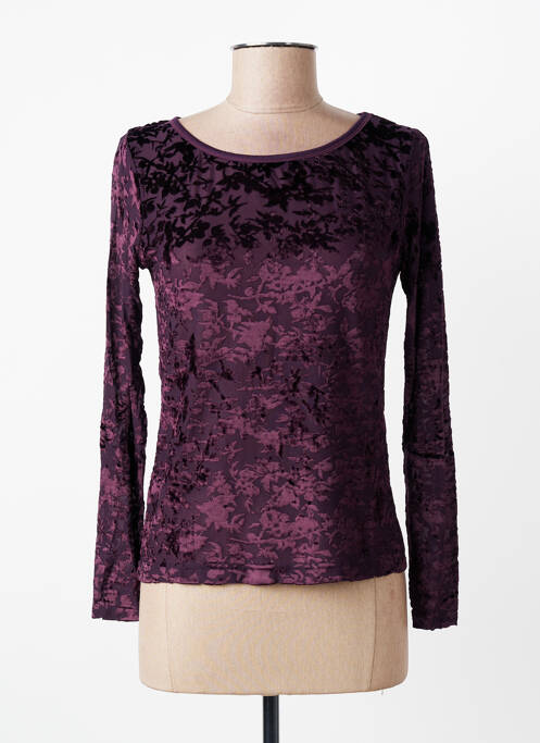 Top elasticitate mâneci lungi violet ENTRACTE femme