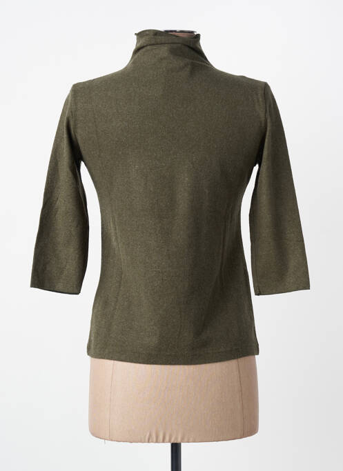 Top elasticitate mâneci 3/4 verde ENTRACTE femme