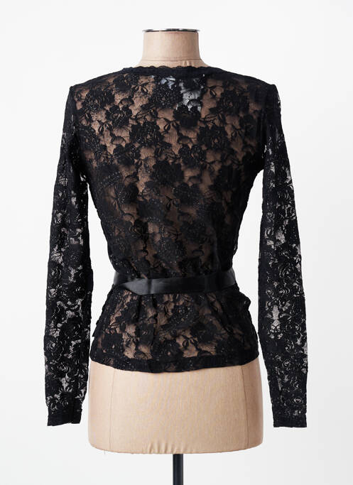 Top croială cambrată mâneci lungi negru ENTRACTE femme