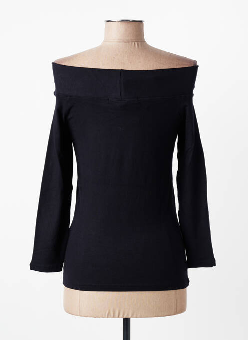 Top țesătură jersey mâneci lungi negru ENTRACTE femme