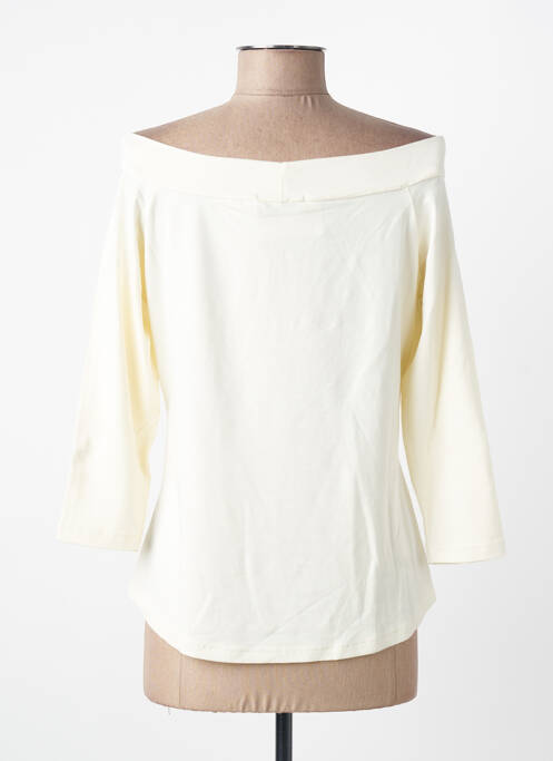 Top țesătură jersey mâneci lungi bej ENTRACTE femme
