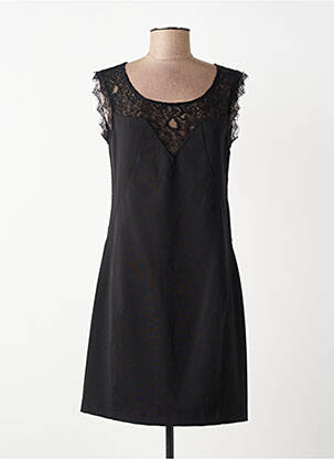 Rochie midi fără mâneci fără mâneci negru ANGE femeie