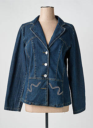 Jachete casual guler tip costum albastru CLAUDE DE SAIVRE femeie
