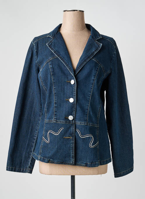 Jachete casual guler tip costum albastru CLAUDE DE SAIVRE femme