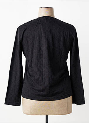 Top elasticitate mâneci lungi negru PIER BÉ femeie