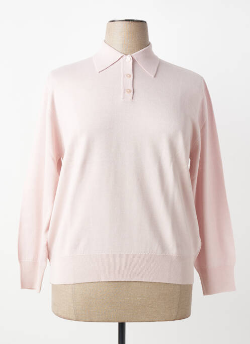Polo mâneci lungi mâneci lungi roz MONTAGUT femme