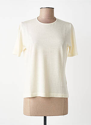 Tricou elasticitate mâneci scurte bej MONTAGUT femeie