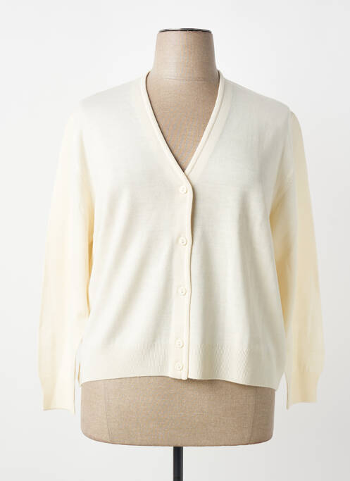 Vestă cu mâneci lungi elasticitate bej MONTAGUT femme