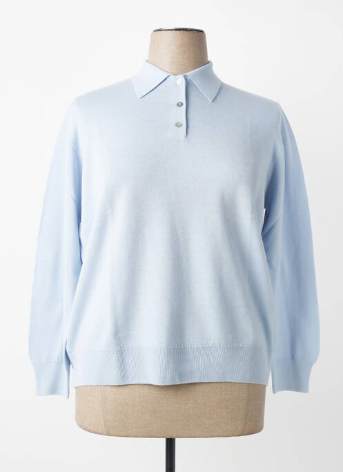 Polo mâneci lungi mâneci lungi albastru MONTAGUT femme