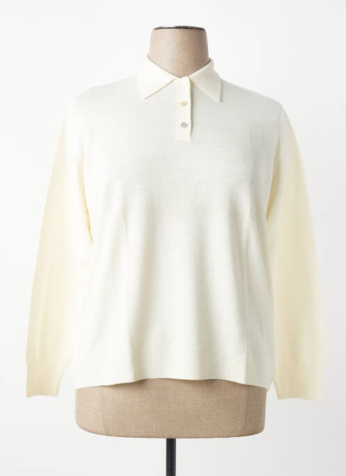 Polo mâneci lungi mâneci lungi bej MONTAGUT femme