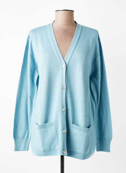 Vestă cu mâneci lungi elasticitate albastru MONTAGUT femme