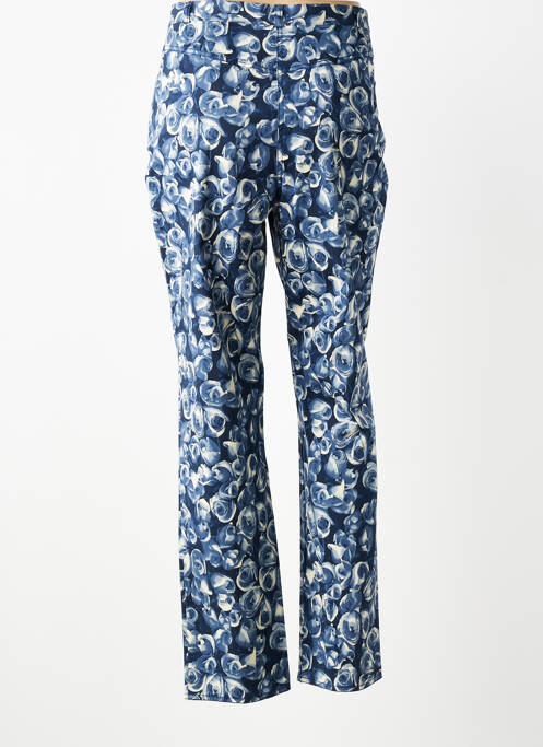 Pantalon slim țesătură poplin mărime normală albastru BIESSE femme