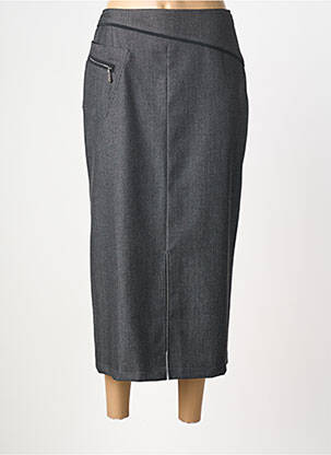 Fustă lungă închidere cu fermoar la spate gri MITSOUKI femme
