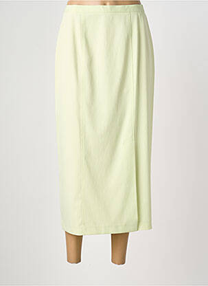 Fustă lungă închidere cu fermoar la spate verde PRUNELLE femme