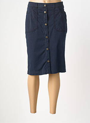 Fustă midi închidere cu fermoar lateral albastru ARMOR LUX femme