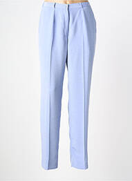 Pantalon drept țesătură poplin mărime normală albastru PIER BÉ femeie
