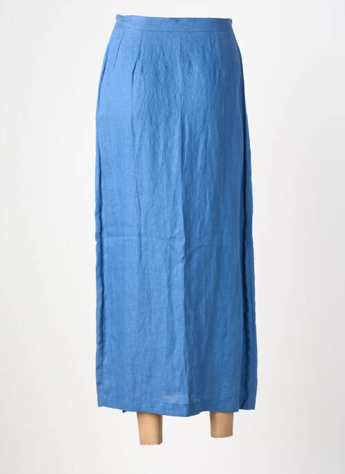 Fustă lungă croială dreaptă albastru CANNISSE femme