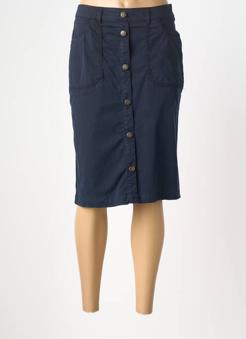 Fustă midi închidere cu fermoar lateral albastru ARMOR LUX femme