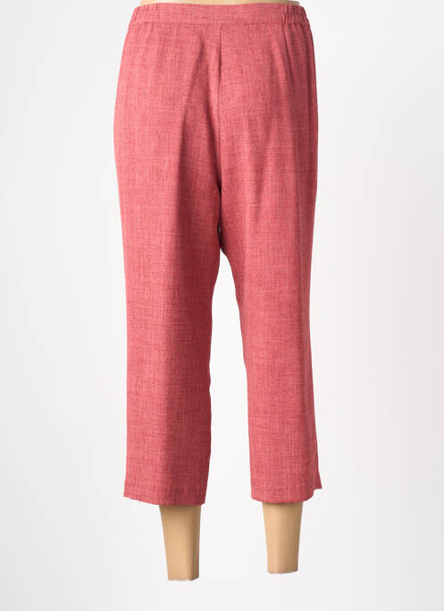 Pantalon trei sferturi croială dreaptă mărime normală roșu PRUNELLE femme