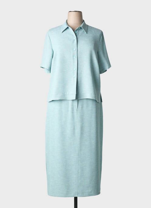 Set fustă croială cambrată albastru PRUNELLE femme