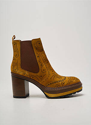 Botine/ghete toc pătrat toc de 7 la 9 cm galben PONS QUINTANA femme