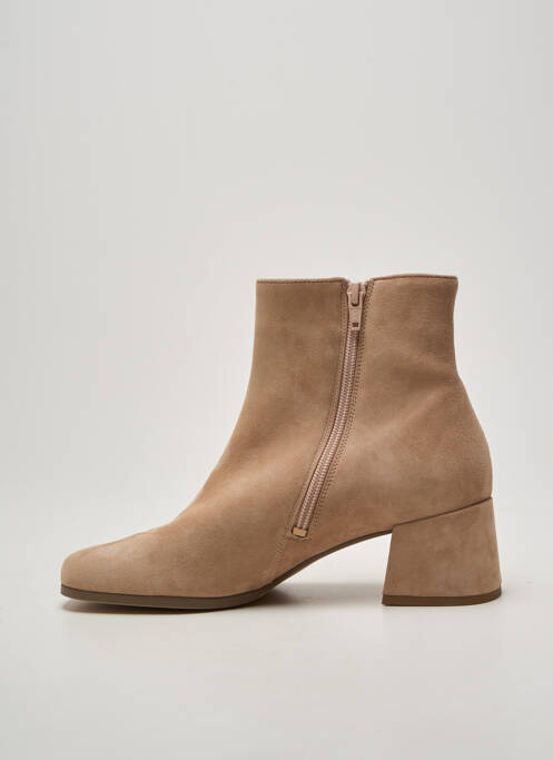 Botine/ghete toc pătrat toc de 4 la 6 cm bej HOGL femme