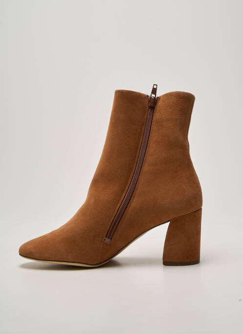 Botine/ghete toc pătrat toc de 4 la 6 cm maro HOGL femme