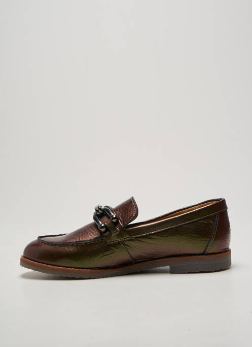 Mocasini chiquet toc plat până la 3 cm verde ALIWELL femme