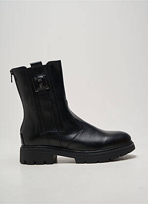 Botine/ghete țesătură satinată toc de 4 la 6 cm negru NERO GIARDINI femeie