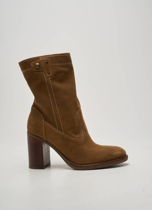 Botine/ghete toc pătrat toc de 7 la 9 cm maro NERO GIARDINI femme