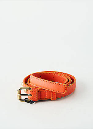 Curea țesătură imitație de piele portocaliu VIRGINIE DARLING femme