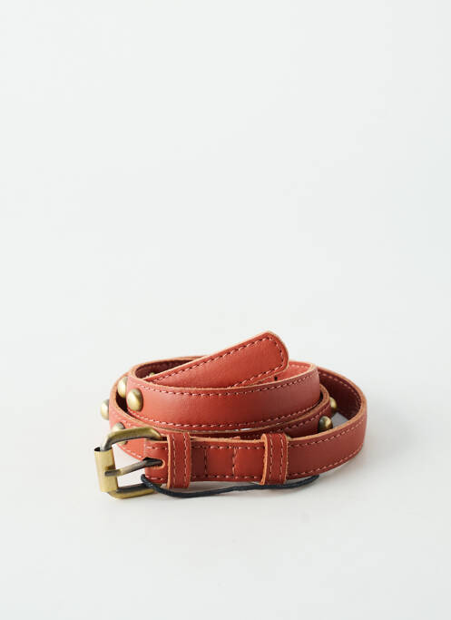 Curea țesătură imitație de piele maro VIRGINIE DARLING femme