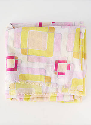 Eșarfă țesătură poplin roz STORIATIPIC femme