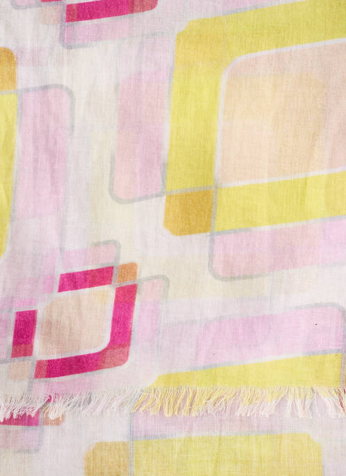 Eșarfă țesătură poplin roz STORIATIPIC femme