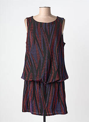 Rochie scurtă croială fluidă fără mâneci negru REVD'ELLE femeie
