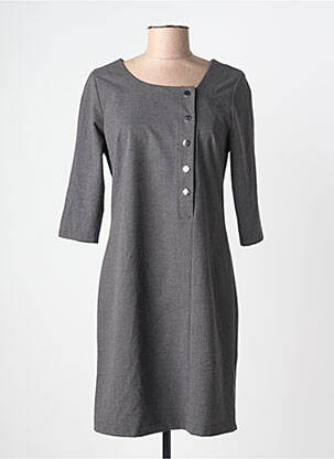 Rochie scurtă mâneci 3/4 mâneci 3/4 gri HIPPOCAMPE femeie