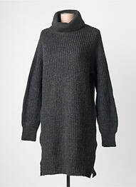 Rochie pulover strânsă pe partea de jos mâneci lungi gri ÉTYMOLOGIE femme