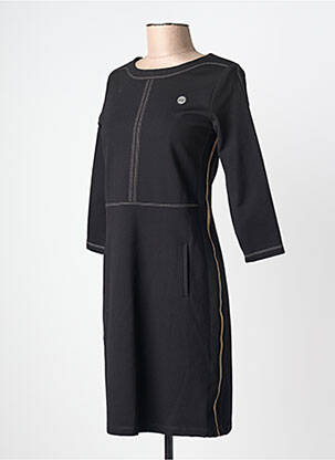 Rochie scurtă mâneci 3/4 mâneci 3/4 negru CHRISTINE LAURE femeie