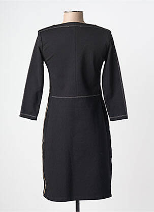 Rochie scurtă mâneci 3/4 mâneci 3/4 negru CHRISTINE LAURE femeie
