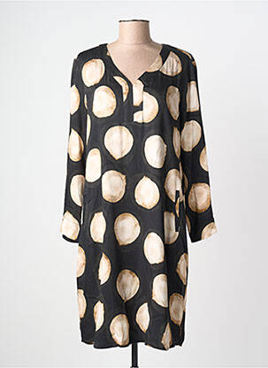 Rochie scurtă mâneci lungi mâneci lungi negru SIGNE NATURE femeie