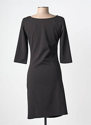 Rochie midi mâneci 3/4 mâneci 3/4 negru FILLE A SUIVRE femeie