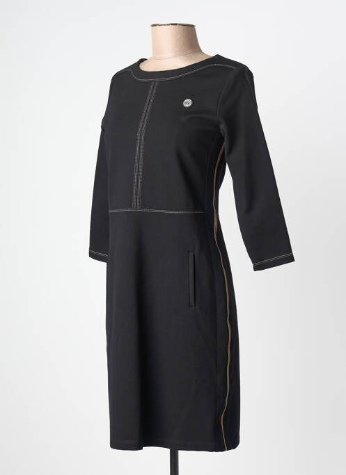 Rochie scurtă mâneci 3/4 mâneci 3/4 negru CHRISTINE LAURE femme
