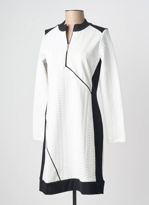 Rochie scurtă mâneci lungi mâneci lungi bej MALOKA femme