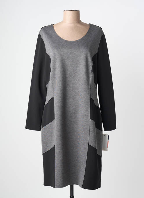 Rochie midi mâneci lungi mâneci lungi gri GUY DUBOUIS femme