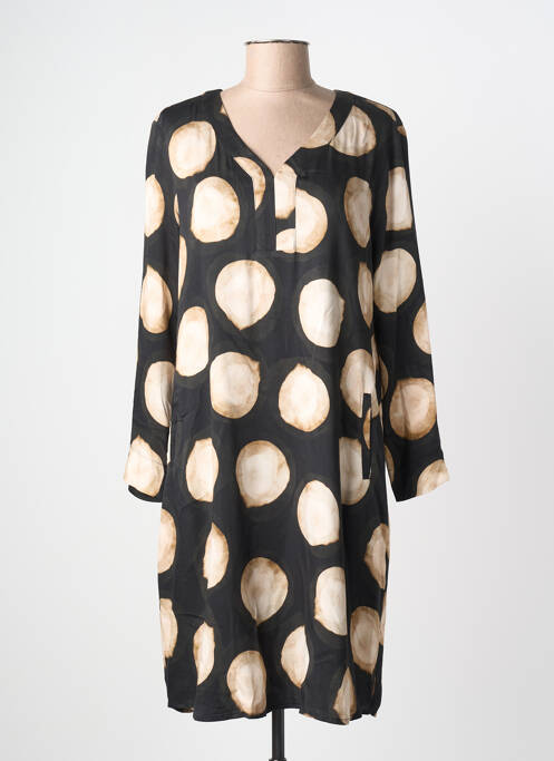 Rochie scurtă mâneci lungi mâneci lungi negru SIGNE NATURE femme