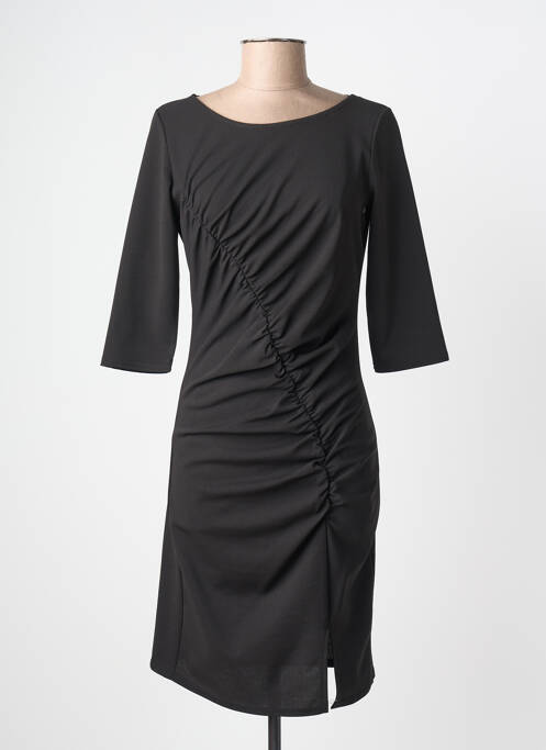 Rochie midi mâneci 3/4 mâneci 3/4 negru FILLES A SUIVRE femme